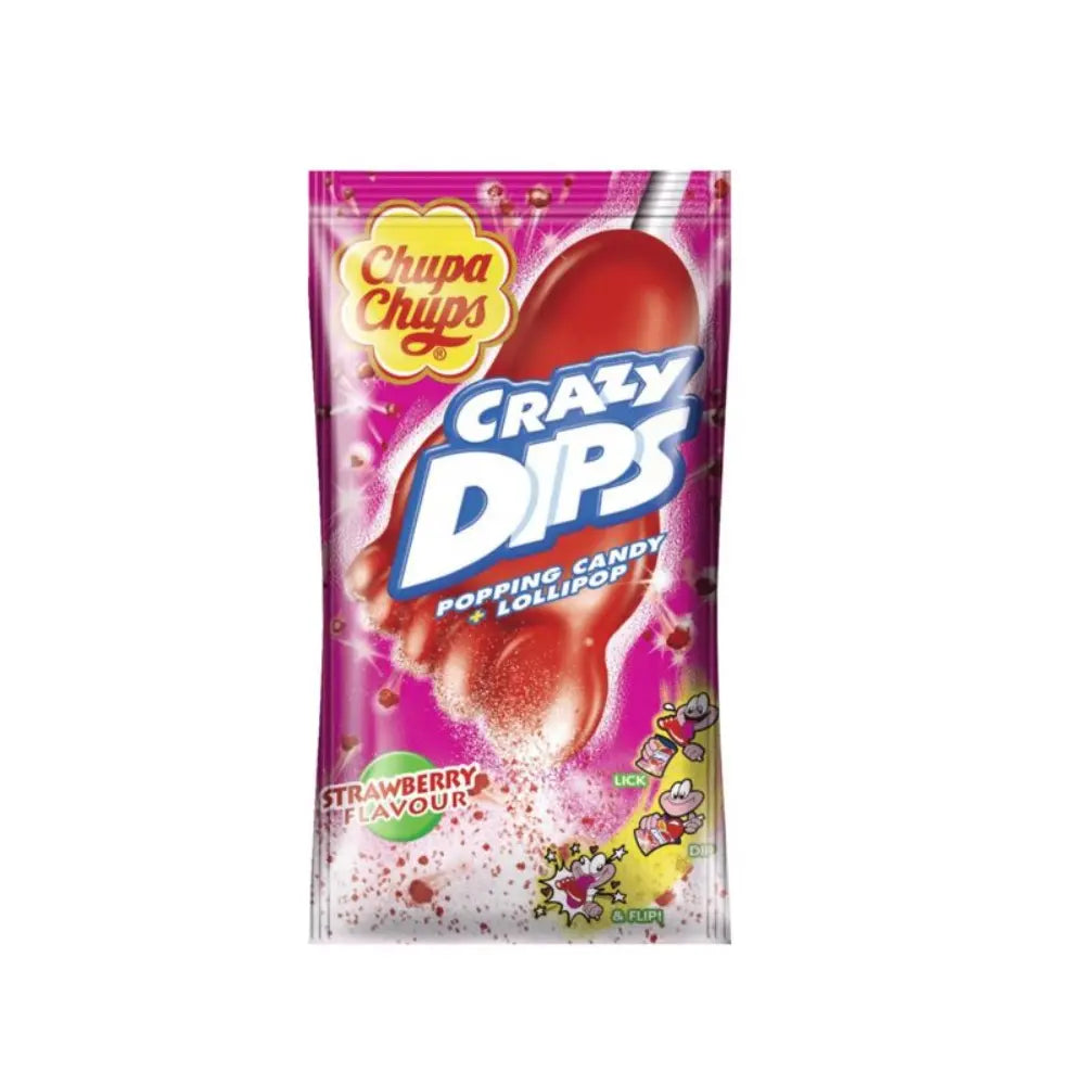 Chupa Chups - Crazy Dips Erdbeere 14g