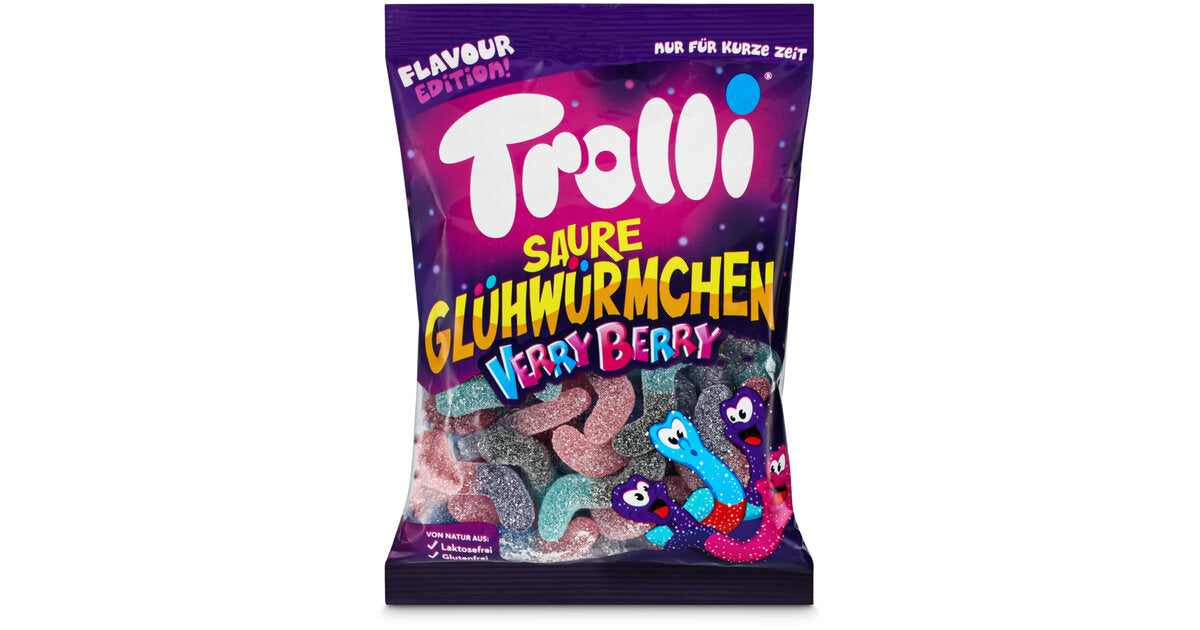 Trolli - Saure Glühwürmchen Very Berry 200g