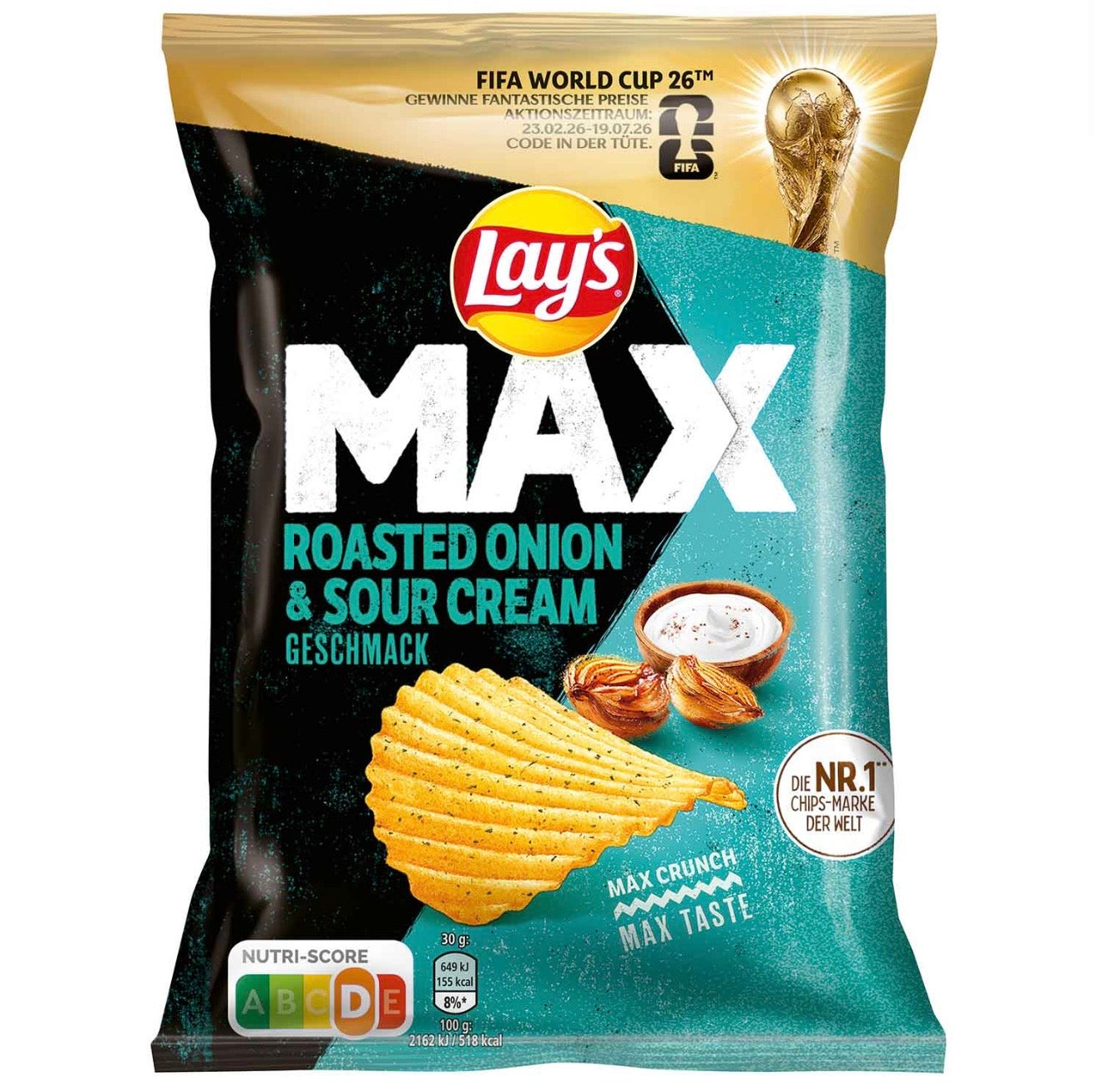 Lay's - Max Roasted Onion & Sour Cream 110g