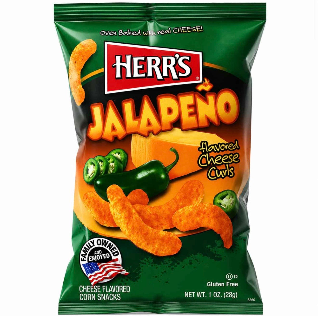 Herr's - Jalapeño Cheese Curls 28g