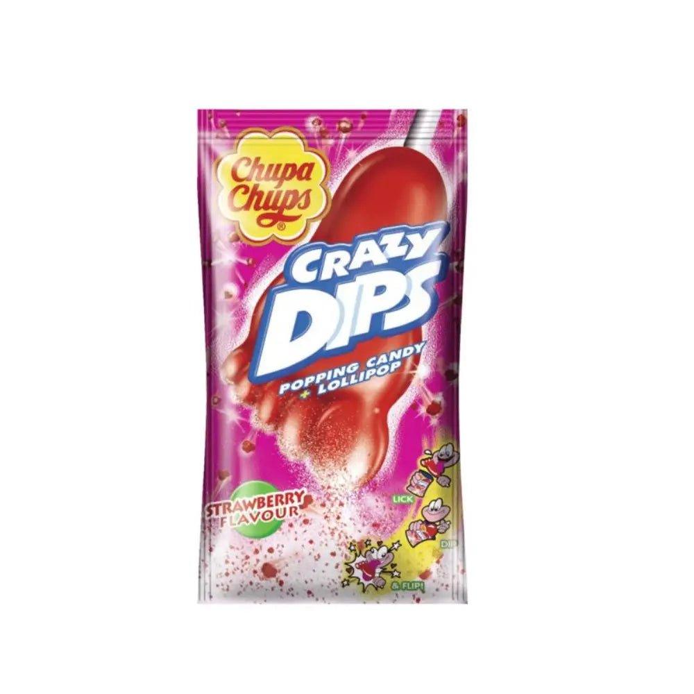 Chupa Chups - Crazy Dips Erdbeere 14g - snackverse.ch