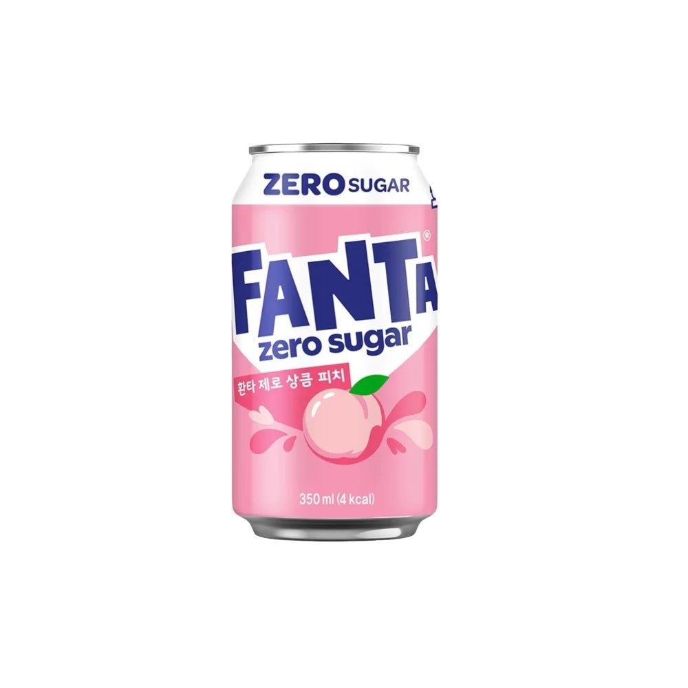 Fanta - White Peach Zero 350ml - snackverse.ch