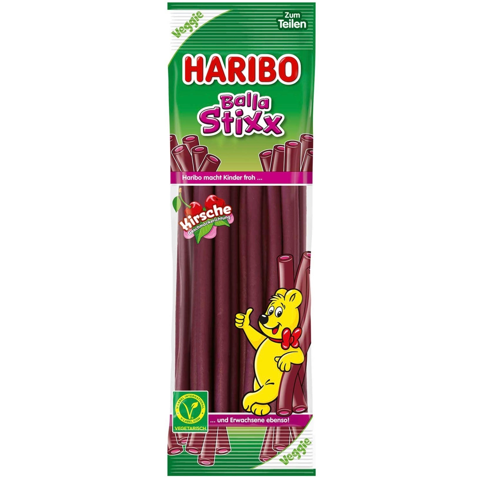 Haribo - Balla Stixx Kirsche 200g - snackverse.ch