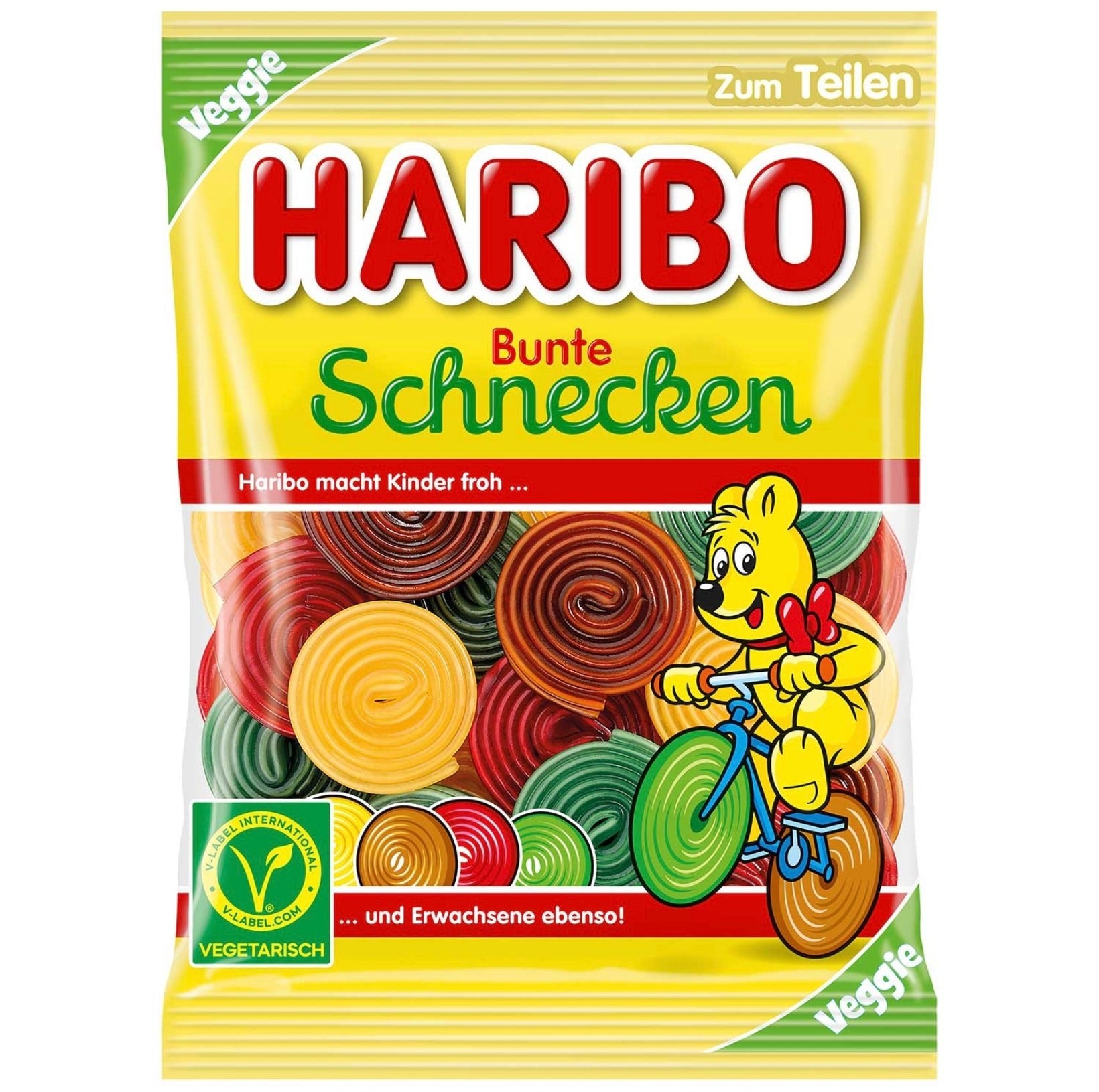 Haribo - Bunte Schnecken 160g - snackverse.ch