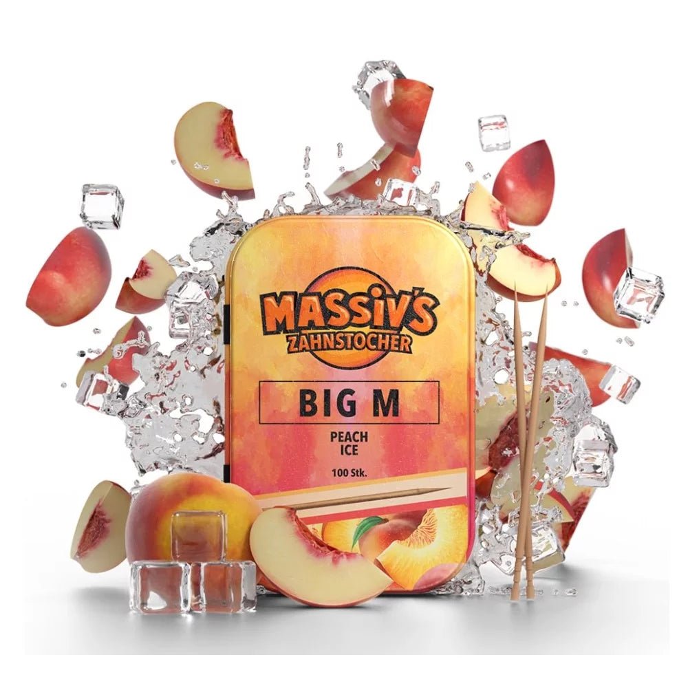 Massiv's Zahnstocher - Big M Peach Ice 100Stk. - snackverse.ch