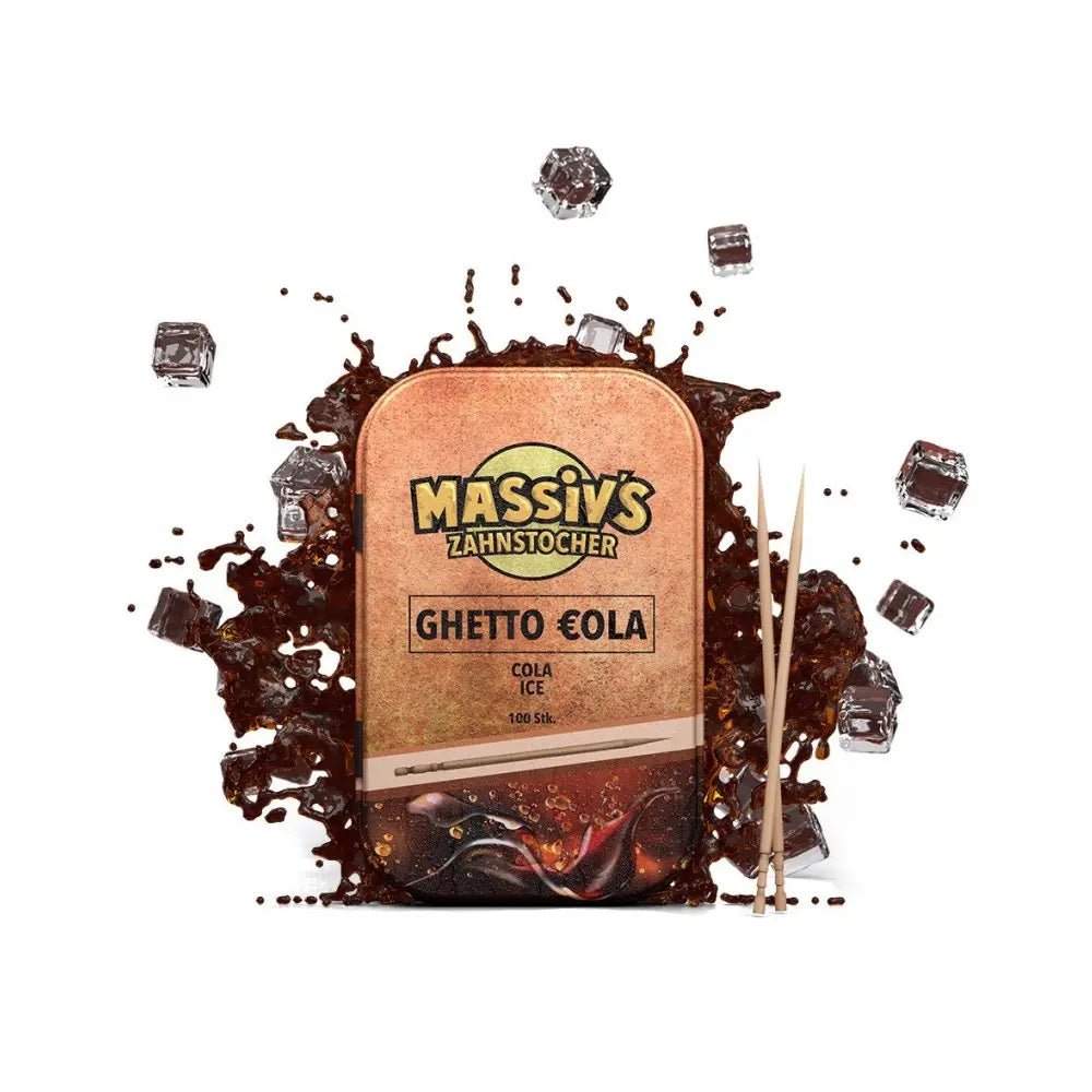 Massiv's Zahnstocher - Ghetto Cola Cola Ice 100Stk. - snackverse.ch