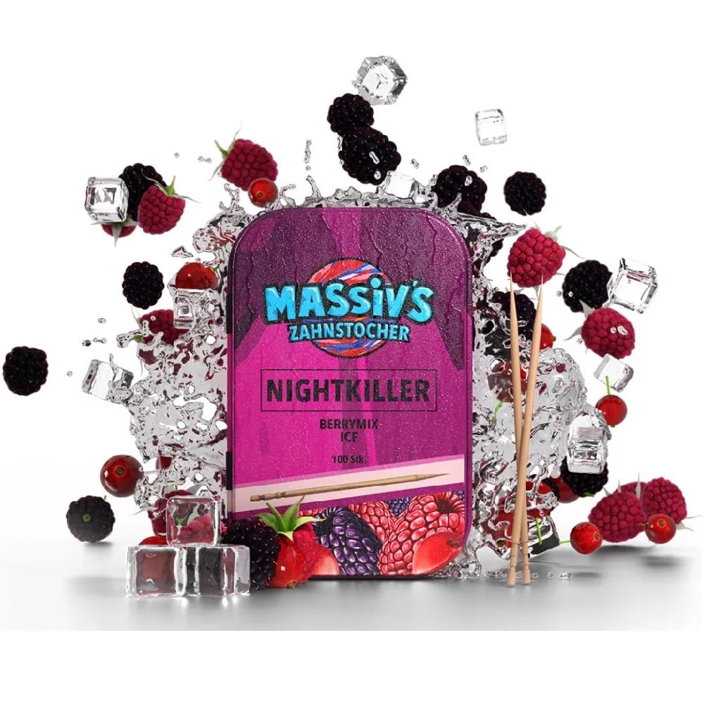 Massiv's Zahnstocher - Nightkiller Berrymix Ice 100Stk. - snackverse.ch