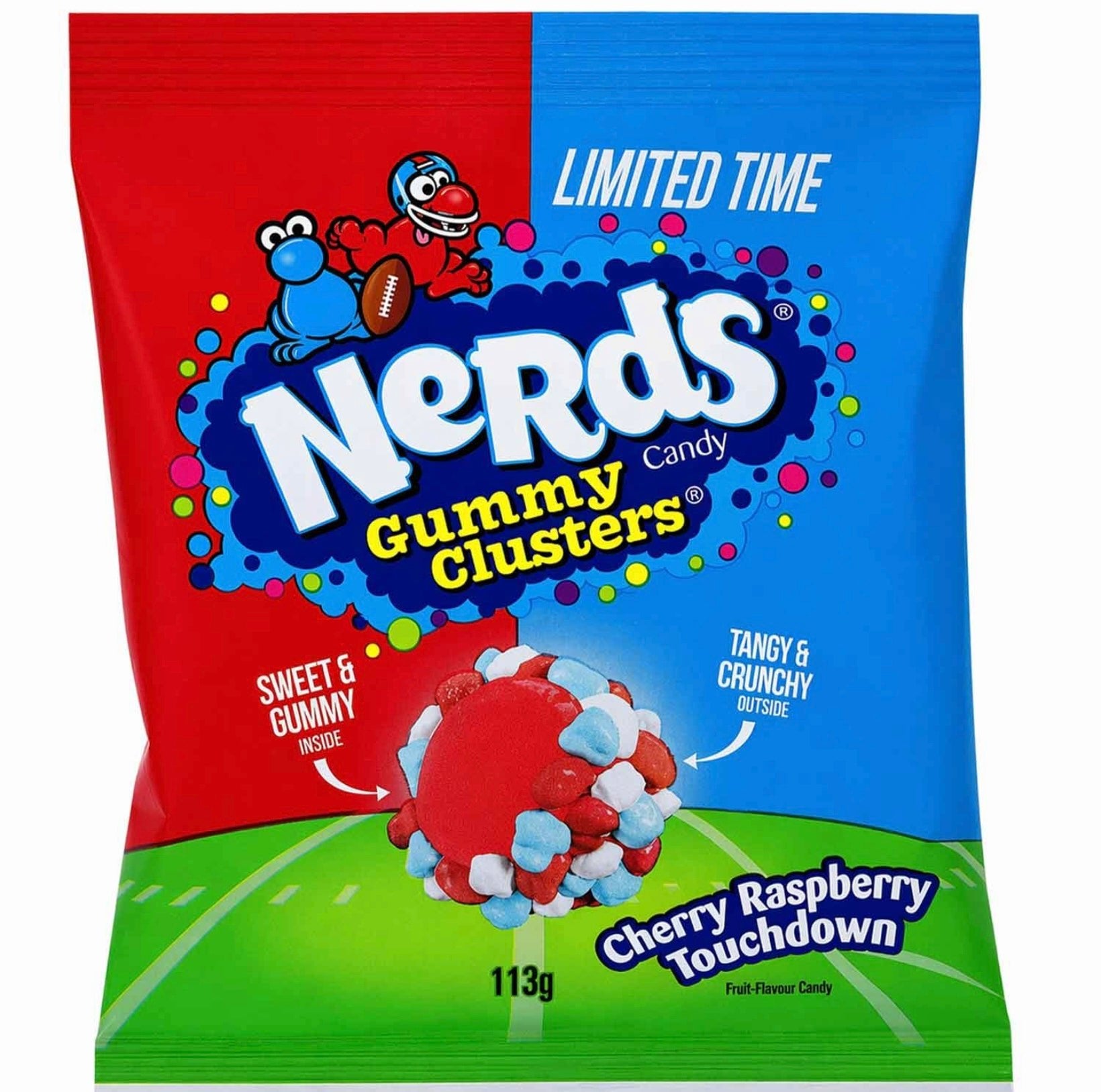 Nerds - Gummy Clusters Cherry Raspberry Touchdown 113g - snackverse.ch