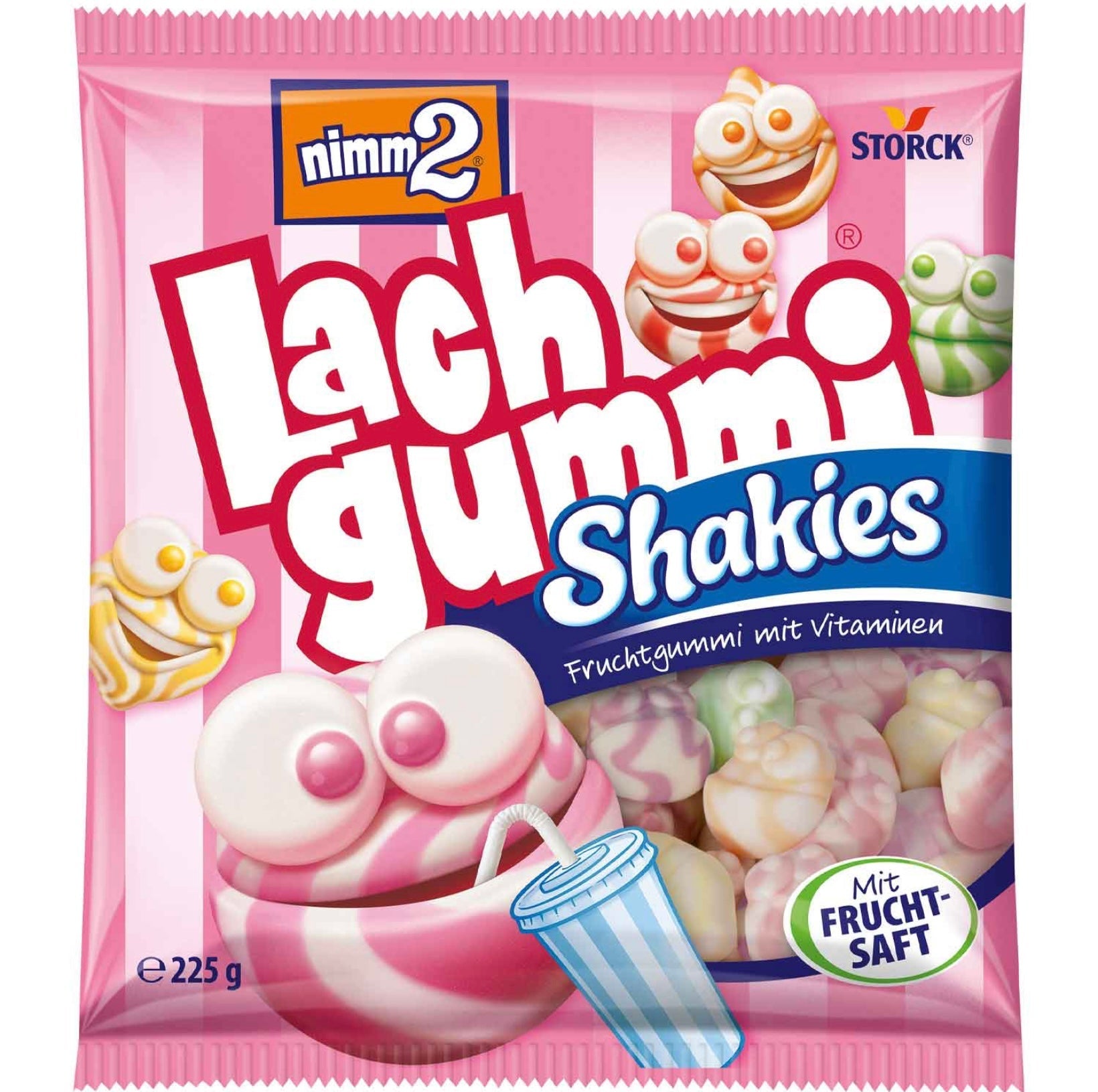 Nimm 2 - Lachgummi Shakes 225g - snackverse.ch