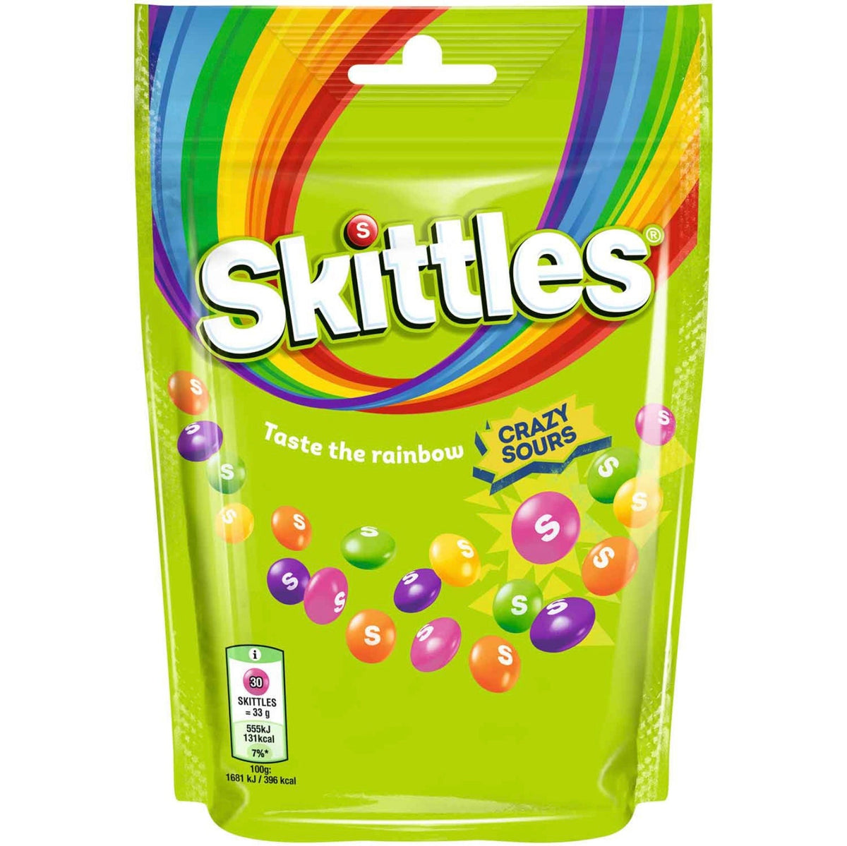 Skittles - Crazy Sours 136g - snackverse.ch
