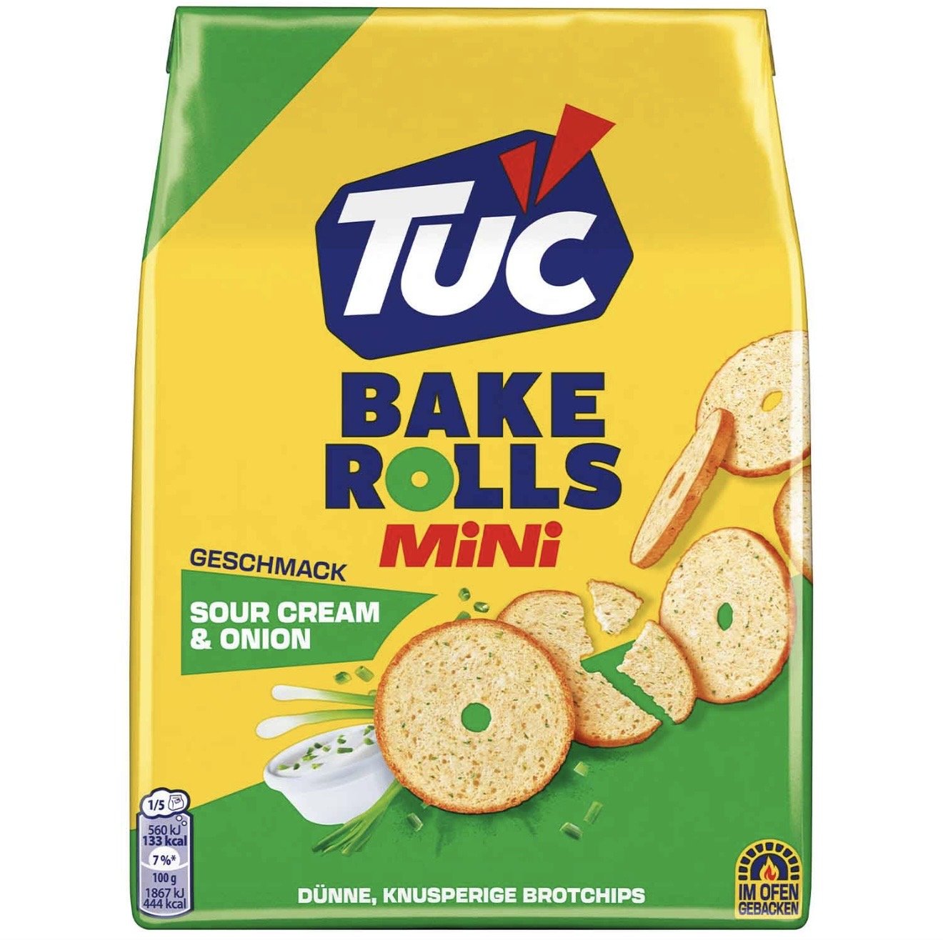 TUC - Bake Rolls Sour Cream & Onion 150g - snackverse.ch